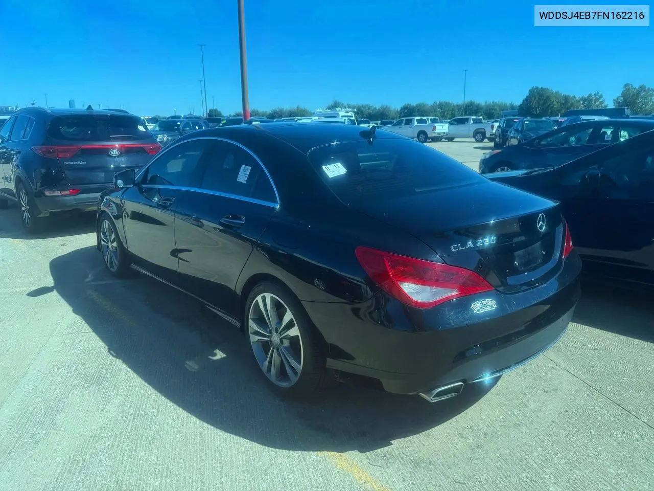 2015 MERCEDES CLA-KLASSE VIN WDDSJ4EB7FN162216 — фото 3
