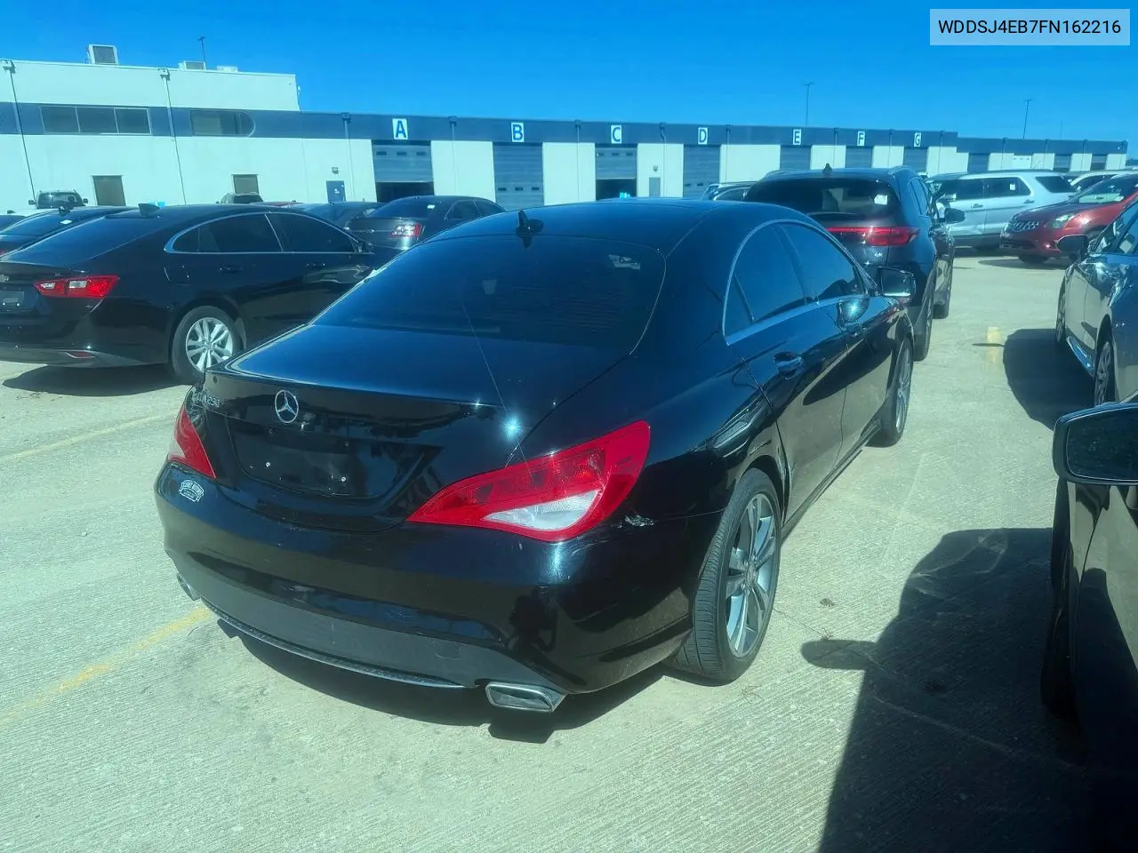 2015 MERCEDES CLA-KLASSE VIN WDDSJ4EB7FN162216 — фото 4