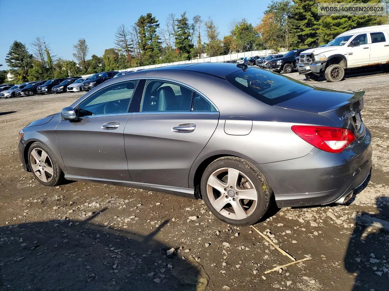 2015 MERCEDES CLA-KLASSE VIN WDDSJ4GB0FN208028 — фото 2