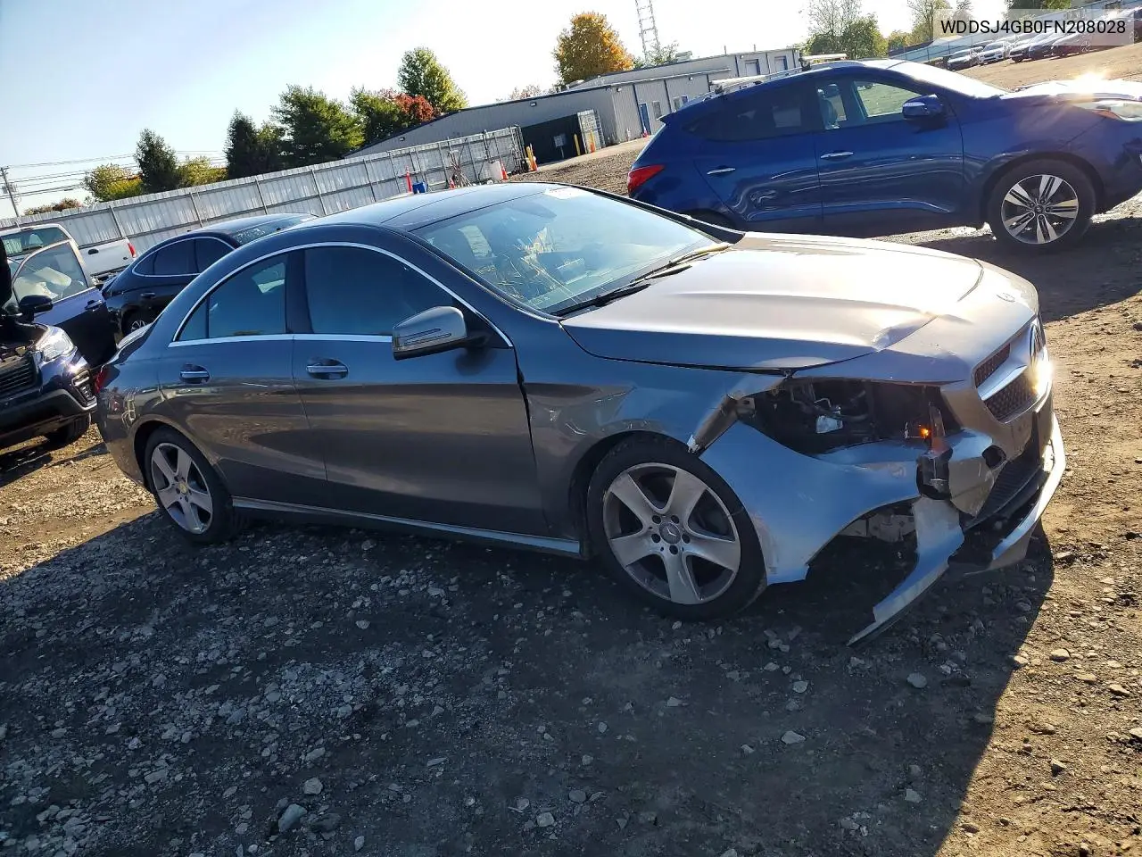 2015 MERCEDES CLA-KLASSE VIN WDDSJ4GB0FN208028 — фото 4