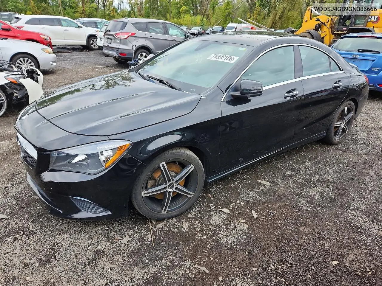 MERCEDES CLA-KLASSE 2016, VIN WDDSJ4GB9GN386666