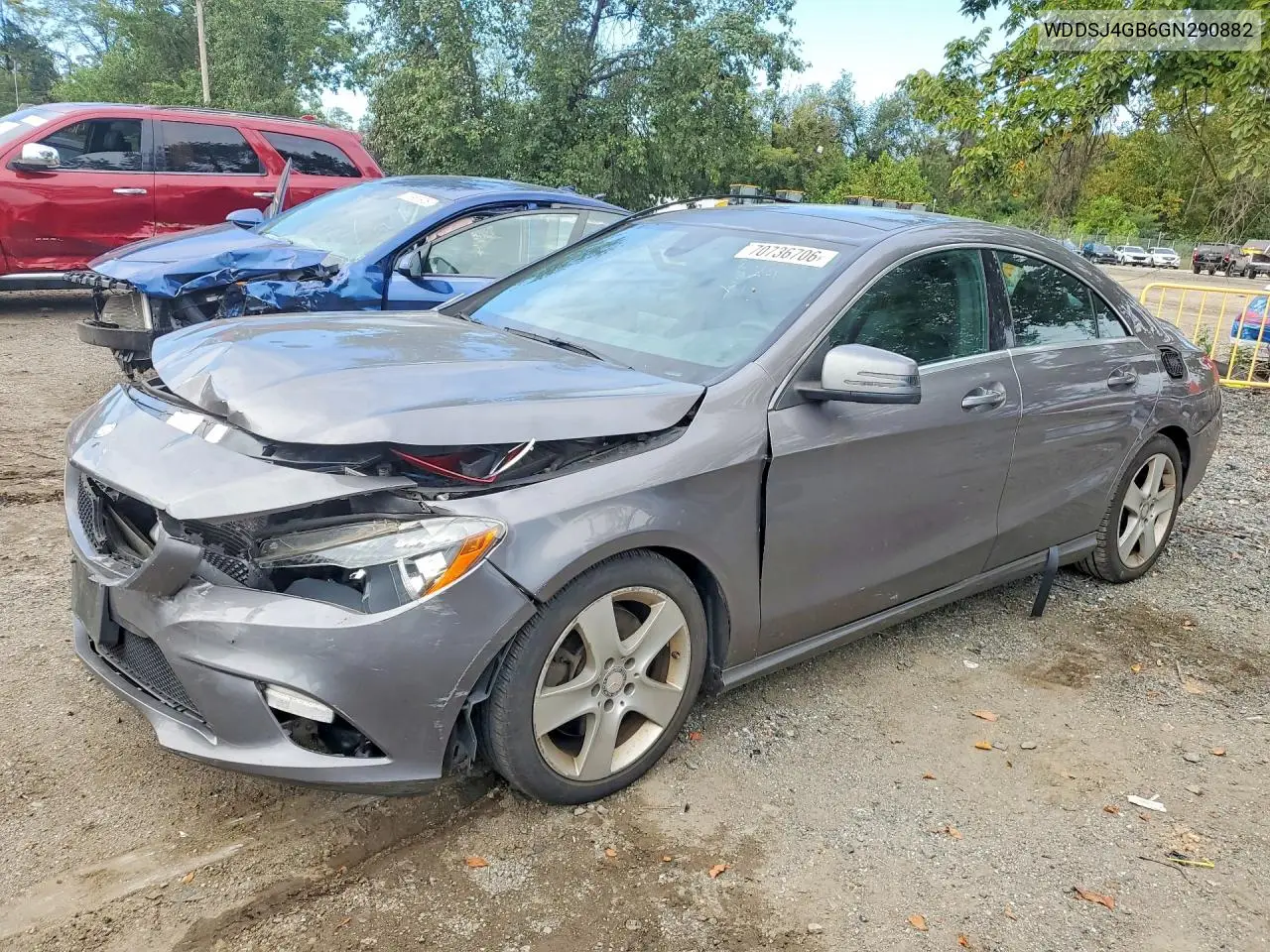 MERCEDES CLA-KLASSE 2016, VIN WDDSJ4GB6GN290882