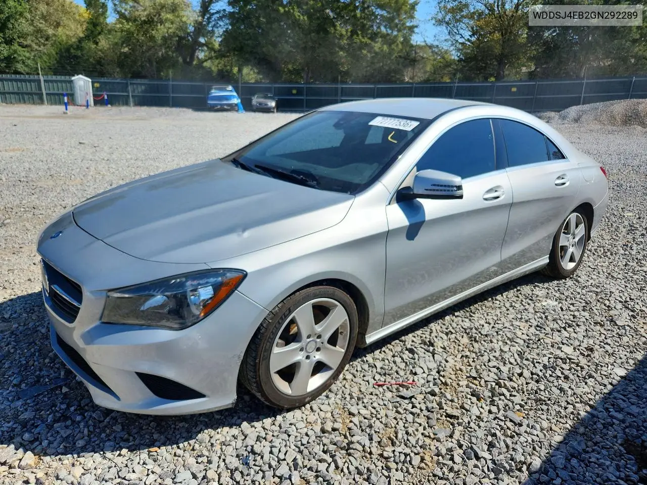 MERCEDES CLA-KLASSE 2016, VIN WDDSJ4EB2GN292289