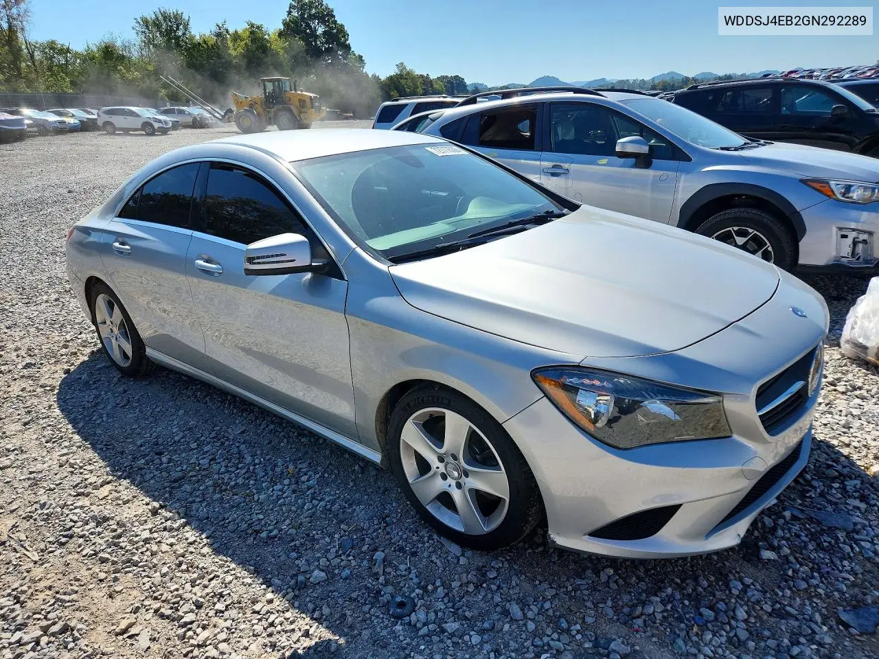 2016 MERCEDES CLA-KLASSE VIN WDDSJ4EB2GN292289 — фото 4