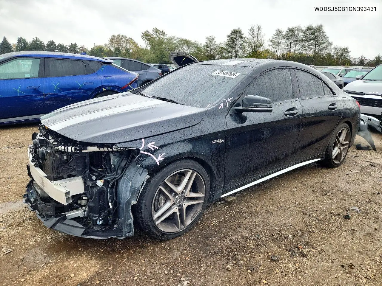 MERCEDES CLA-KLASSE 2016, VIN WDDSJ5CB1GN393431
