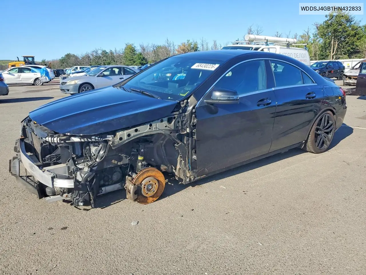 MERCEDES CLA-KLASSE 2017, VIN WDDSJ4GB1HN432833