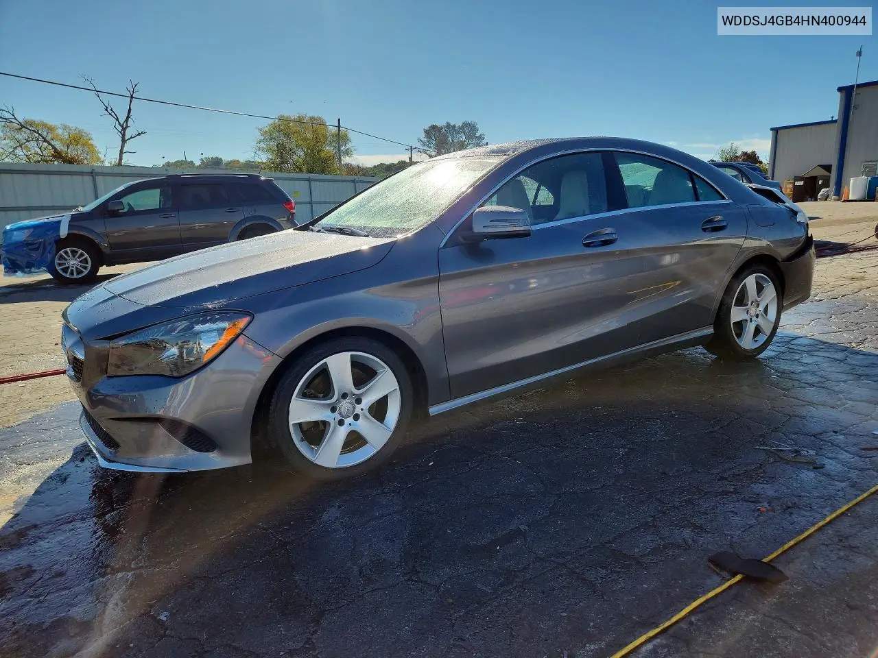 MERCEDES CLA-KLASSE 2017, VIN WDDSJ4GB4HN400944