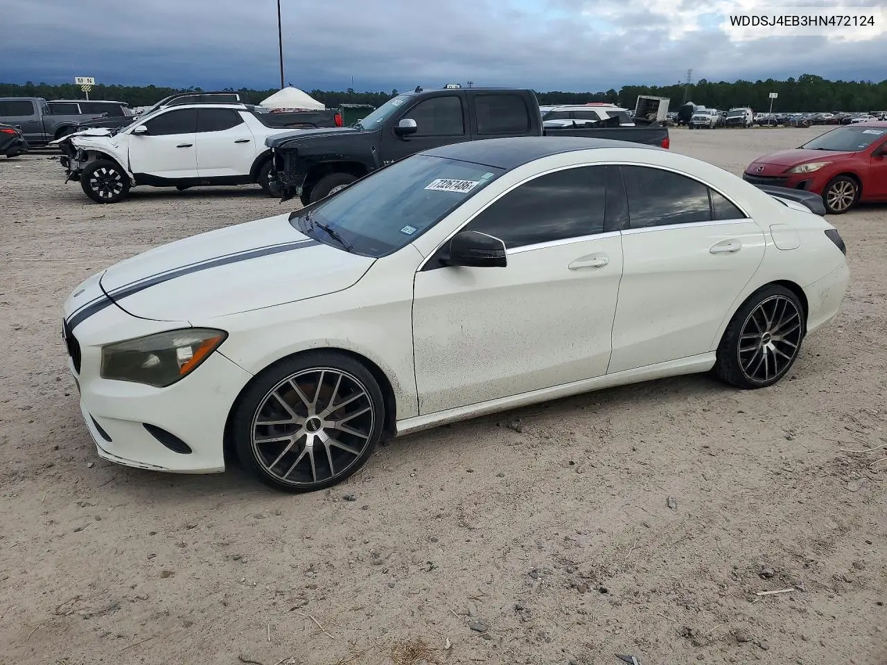 MERCEDES CLA-KLASSE 2017, VIN WDDSJ4EB3HN472124