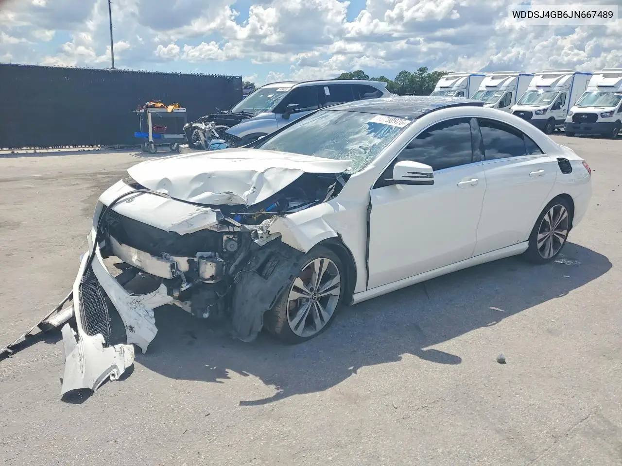 MERCEDES CLA-KLASSE 2018, VIN WDDSJ4GB6JN667489