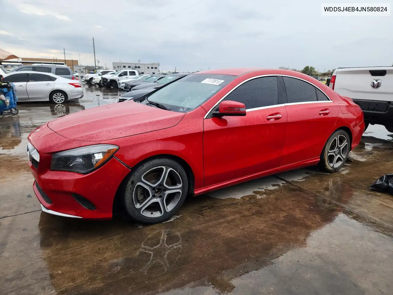 MERCEDES CLA-KLASSE 2018, VIN WDDSJ4EB4JN580824