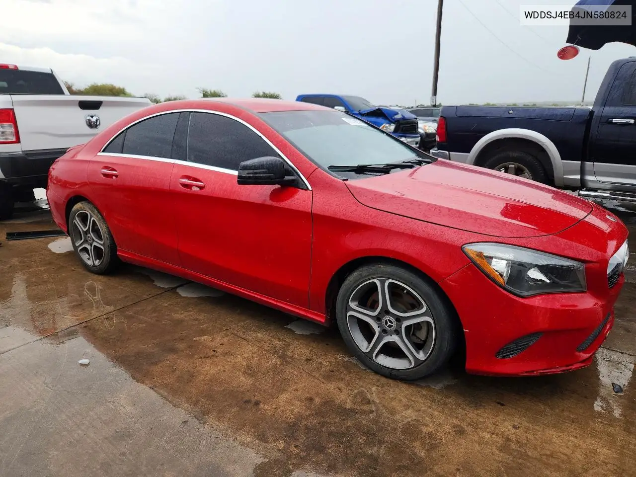 2018 MERCEDES CLA-KLASSE VIN WDDSJ4EB4JN580824 — фото 4