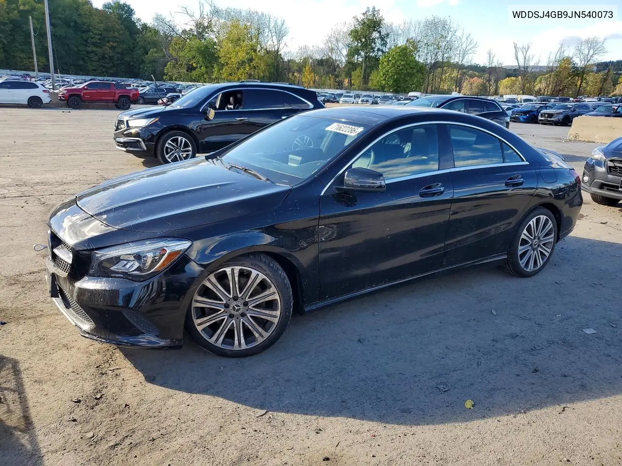 MERCEDES CLA-KLASSE 2018, VIN WDDSJ4GB9JN540073