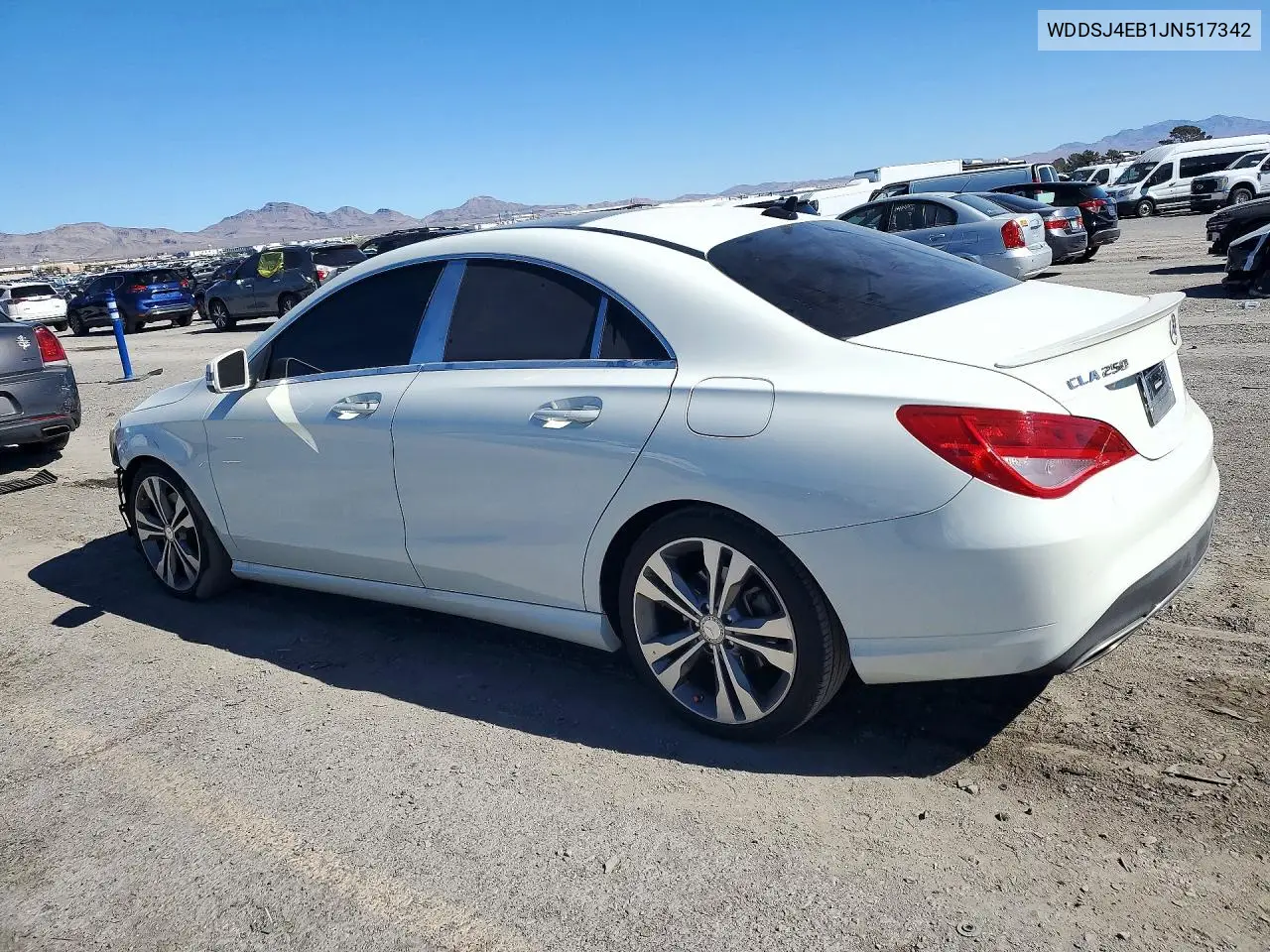 2018 MERCEDES CLA-KLASSE VIN WDDSJ4EB1JN517342 — фото 2