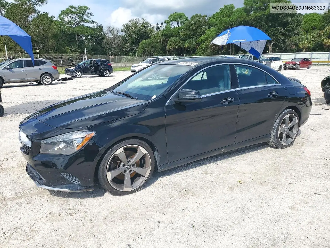MERCEDES CLA-KLASSE 2018, VIN WDDSJ4GB9JN683329