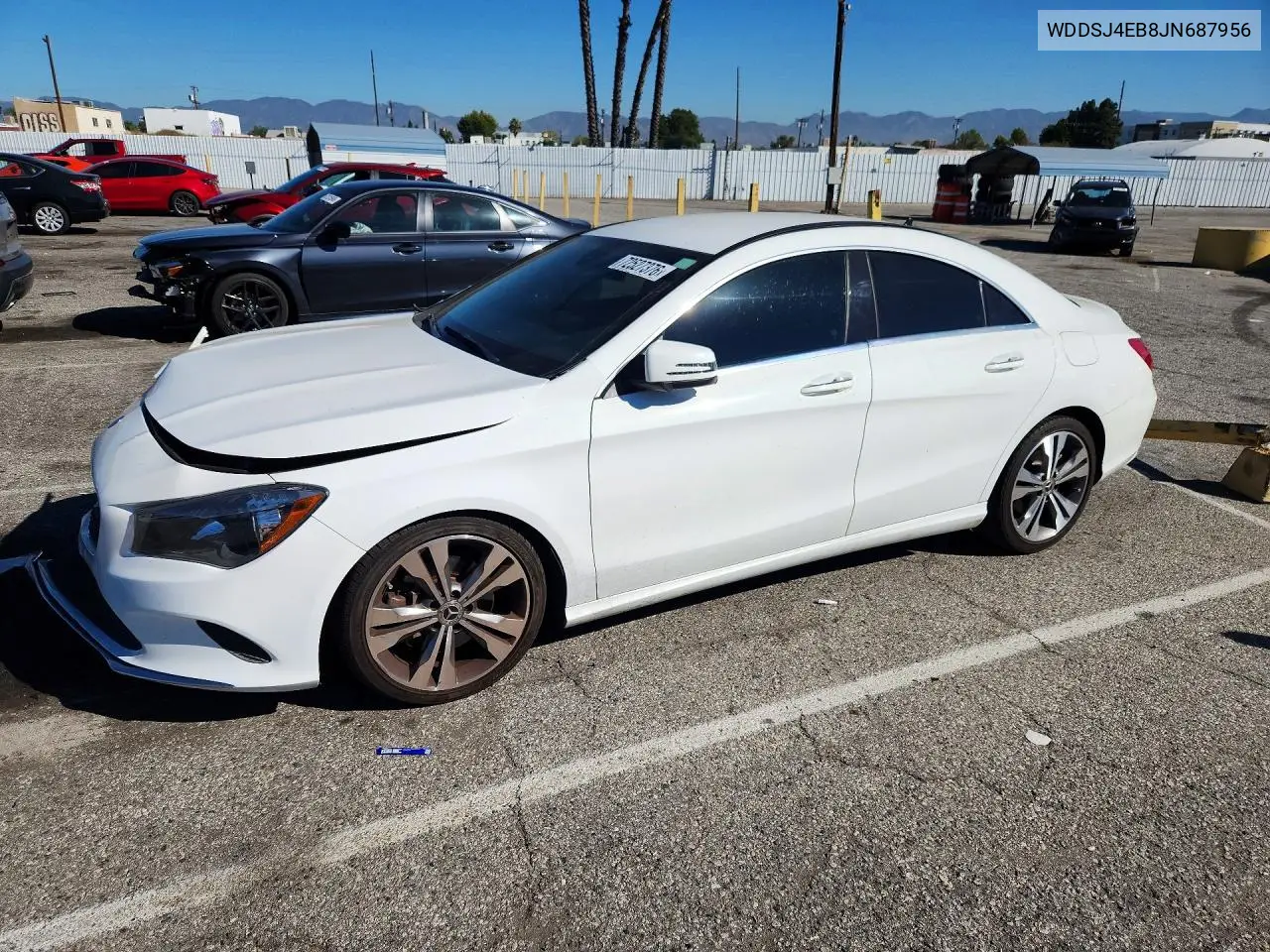 MERCEDES CLA-KLASSE 2018, VIN WDDSJ4EB8JN687956
