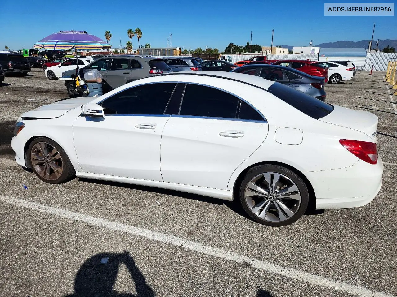 2018 MERCEDES CLA-KLASSE VIN WDDSJ4EB8JN687956 — фото 2