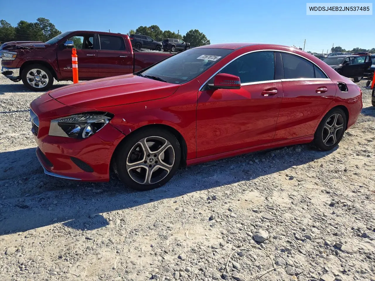 MERCEDES CLA-KLASSE 2018, VIN WDDSJ4EB2JN537485