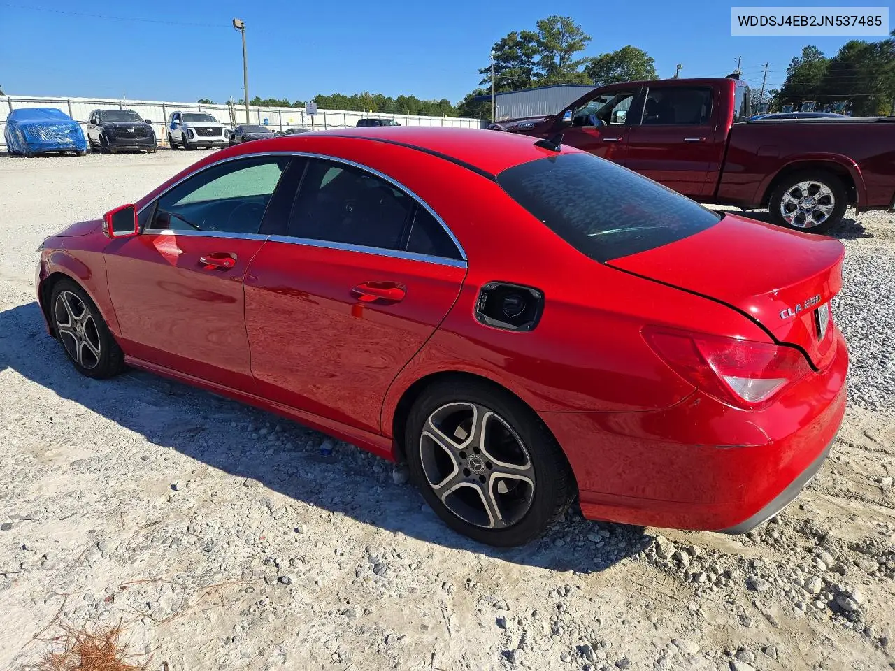 2018 MERCEDES CLA-KLASSE VIN WDDSJ4EB2JN537485 — фото 2