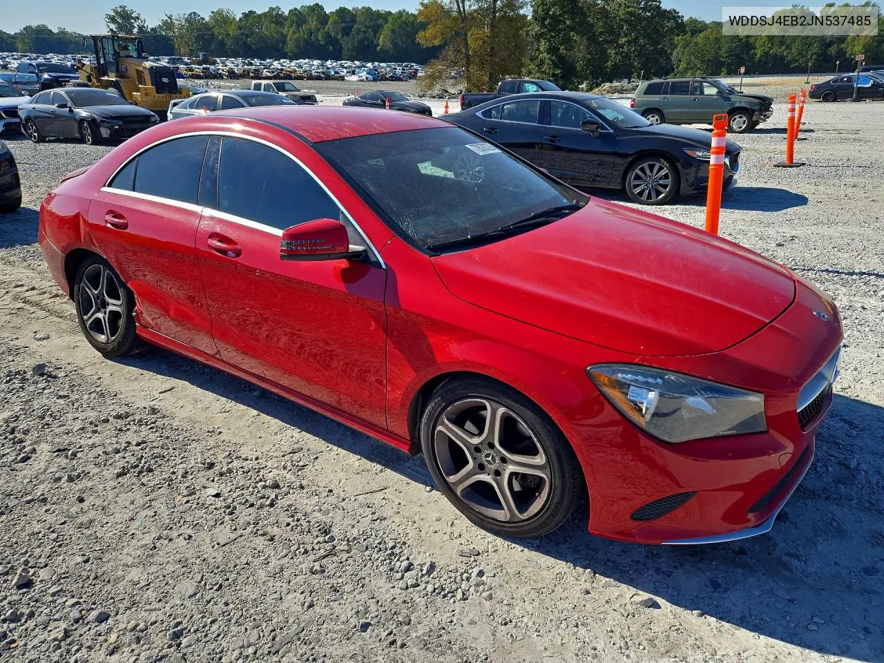 2018 MERCEDES CLA-KLASSE VIN WDDSJ4EB2JN537485 — фото 4