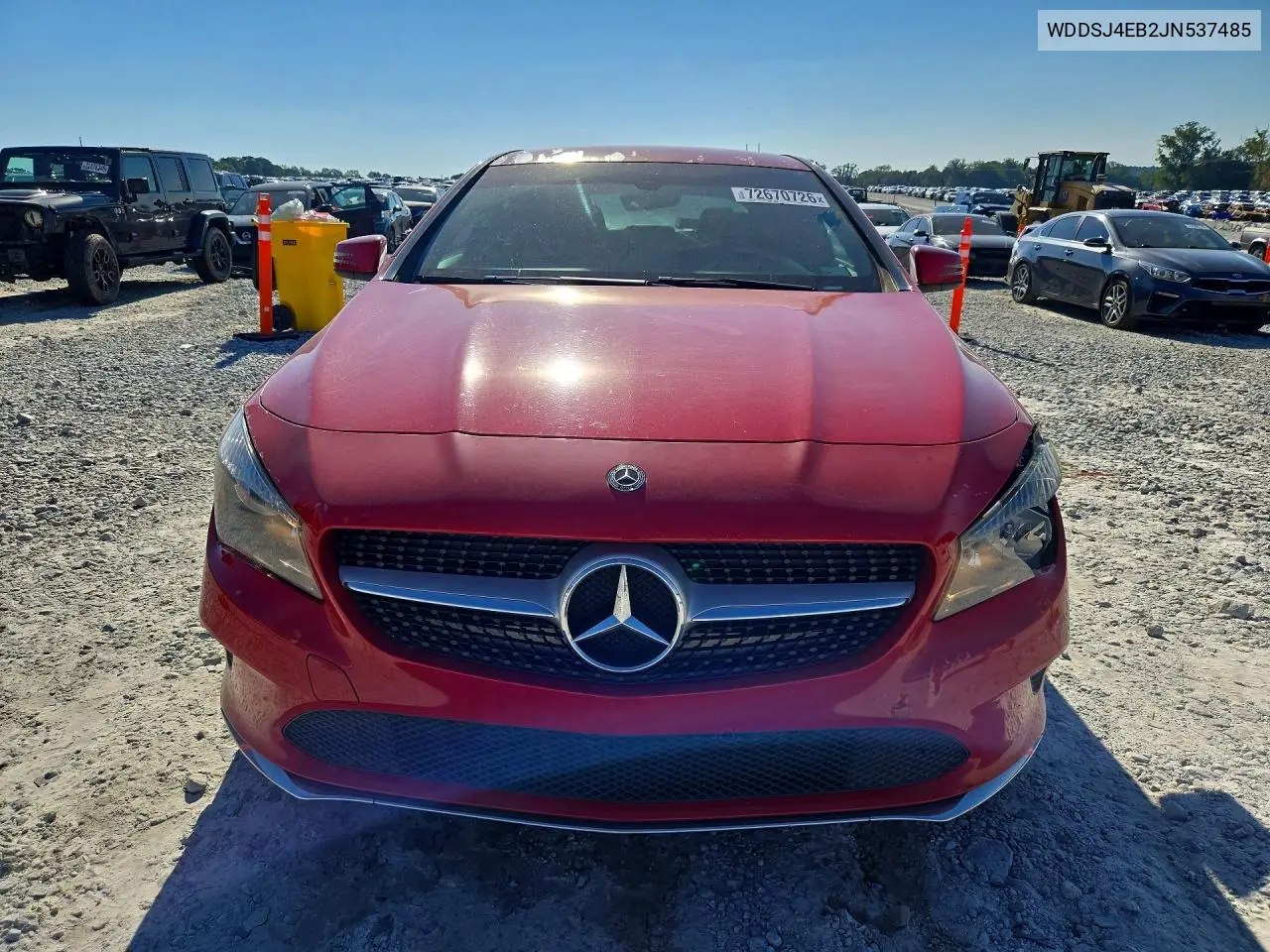 2018 MERCEDES CLA-KLASSE VIN WDDSJ4EB2JN537485 — фото 5