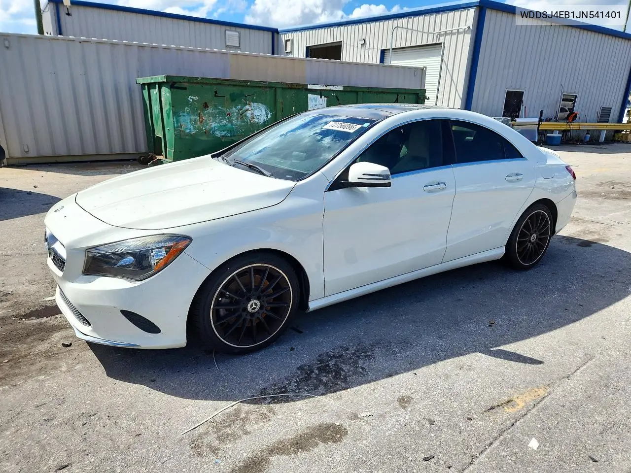 MERCEDES CLA-KLASSE 2018, VIN WDDSJ4EB1JN541401