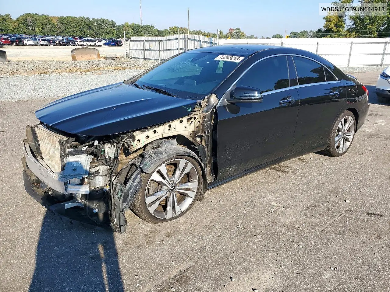 MERCEDES CLA-KLASSE 2018, VIN WDDSJ4GB9JN644918