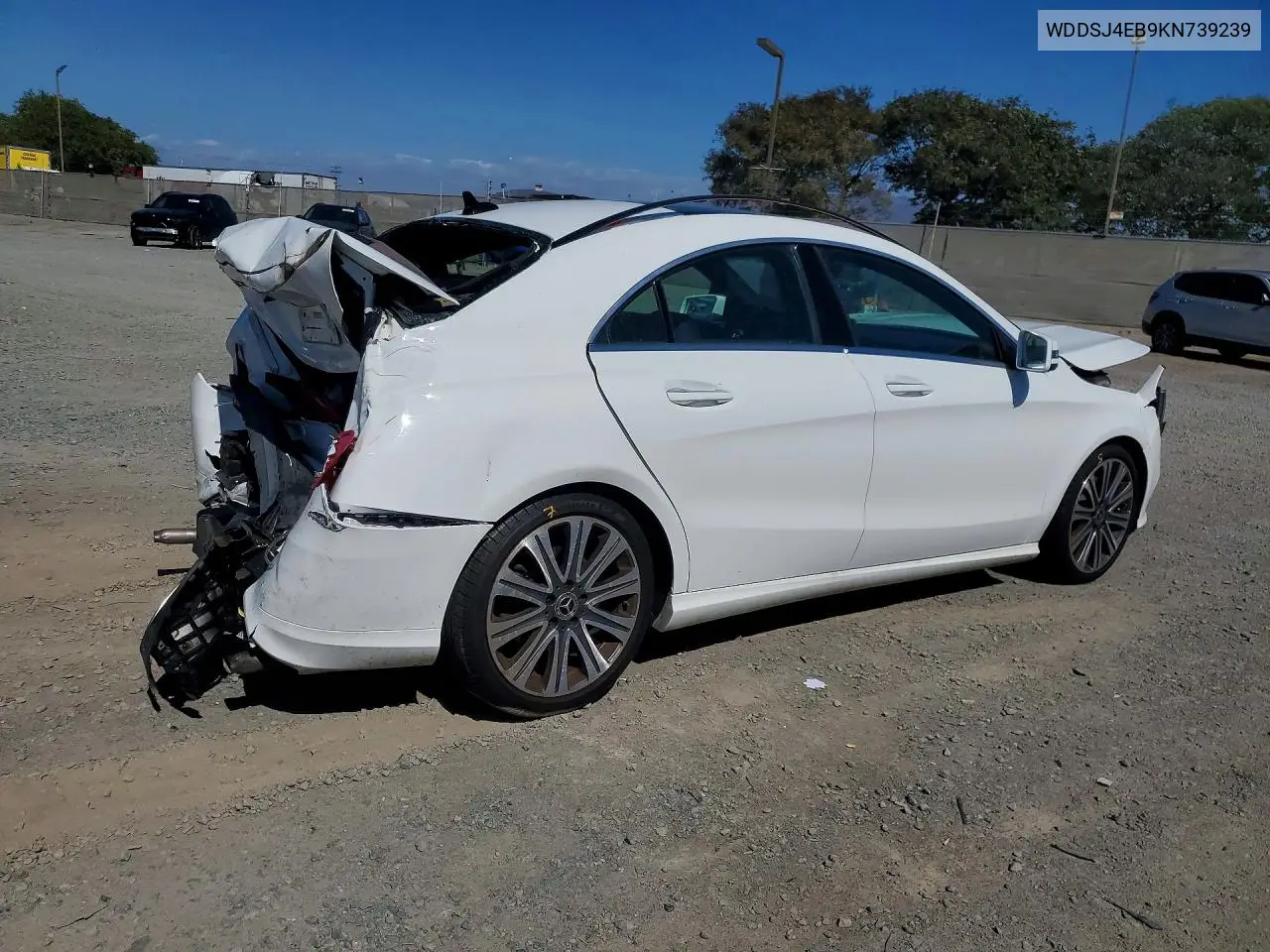 2019 MERCEDES CLA-KLASSE VIN WDDSJ4EB9KN739239 — фото 3
