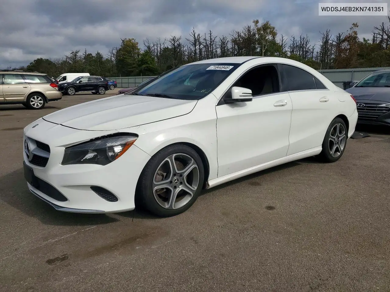MERCEDES CLA-KLASSE 2019, VIN WDDSJ4EB2KN741351