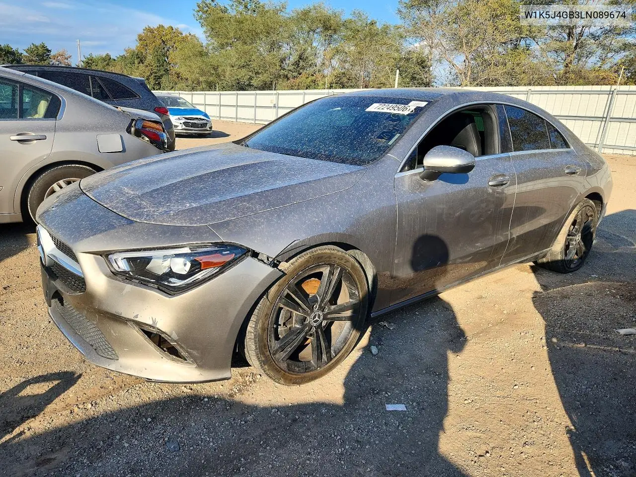 MERCEDES CLA-KLASSE 2020, VIN W1K5J4GB3LN089674
