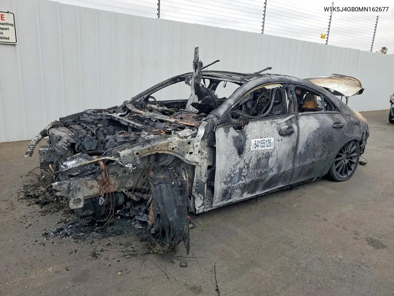 MERCEDES CLA-KLASSE 2021, VIN W1K5J4GB0MN162677