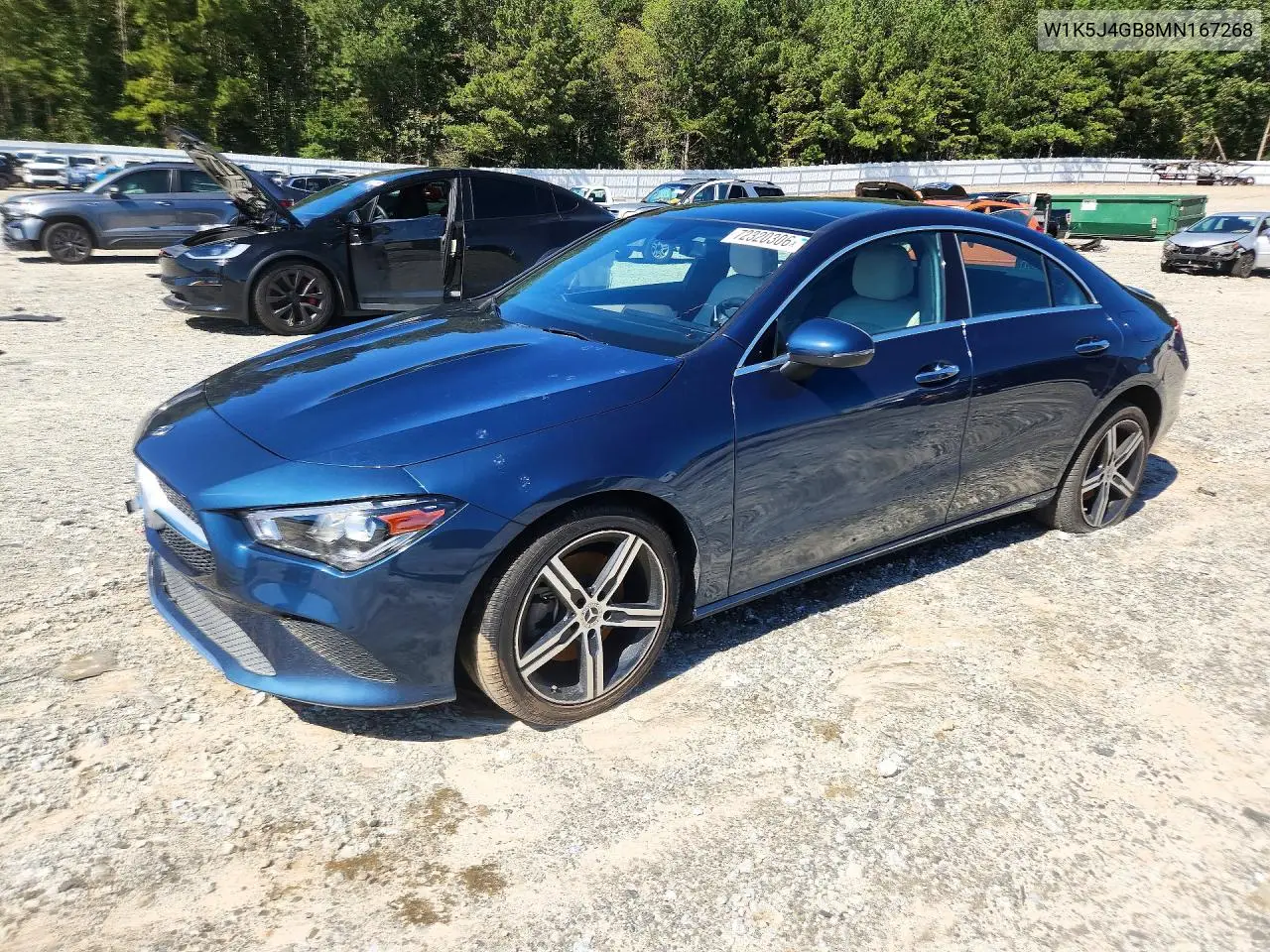 MERCEDES CLA-KLASSE 2021, VIN W1K5J4GB8MN167268