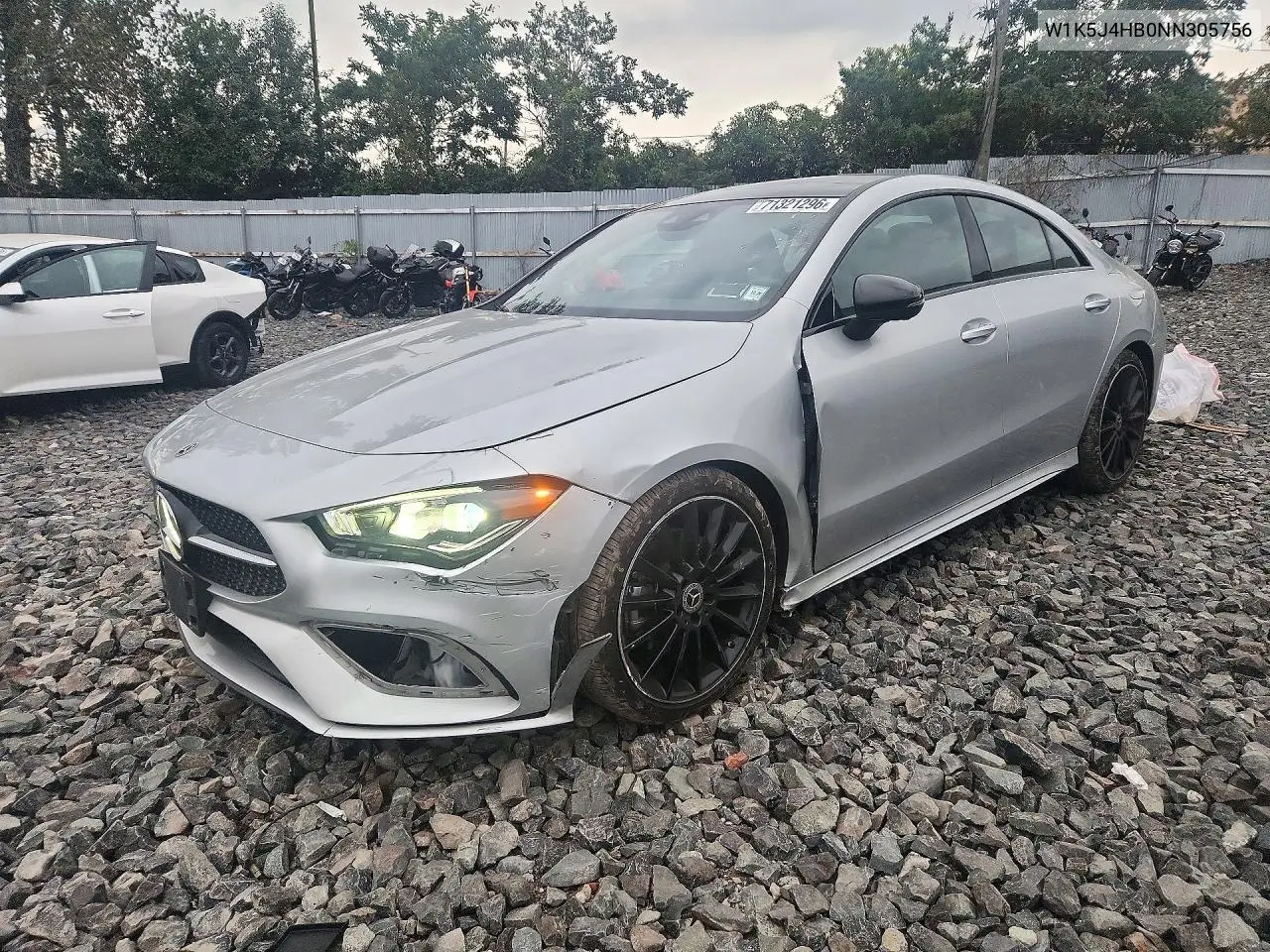 MERCEDES CLA-KLASSE 2022, VIN W1K5J4HB0NN305756