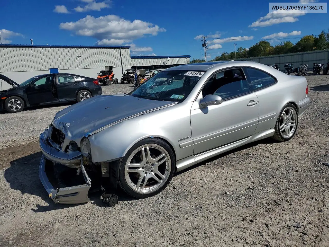 MERCEDES CLK-KLASSE 2000, VIN WDBLJ70G6YF136270