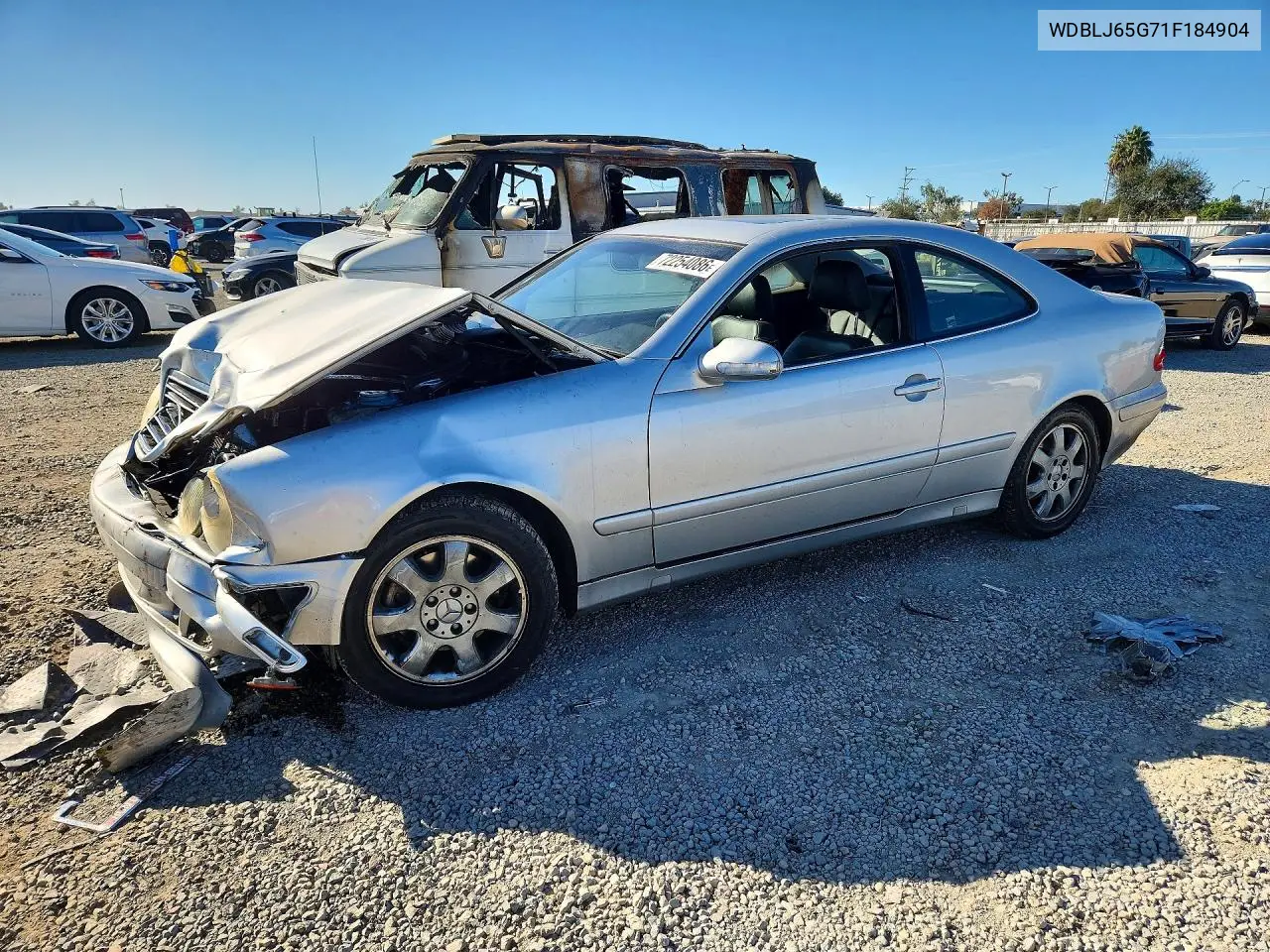 MERCEDES CLK-KLASSE 2001, VIN WDBLJ65G71F184904