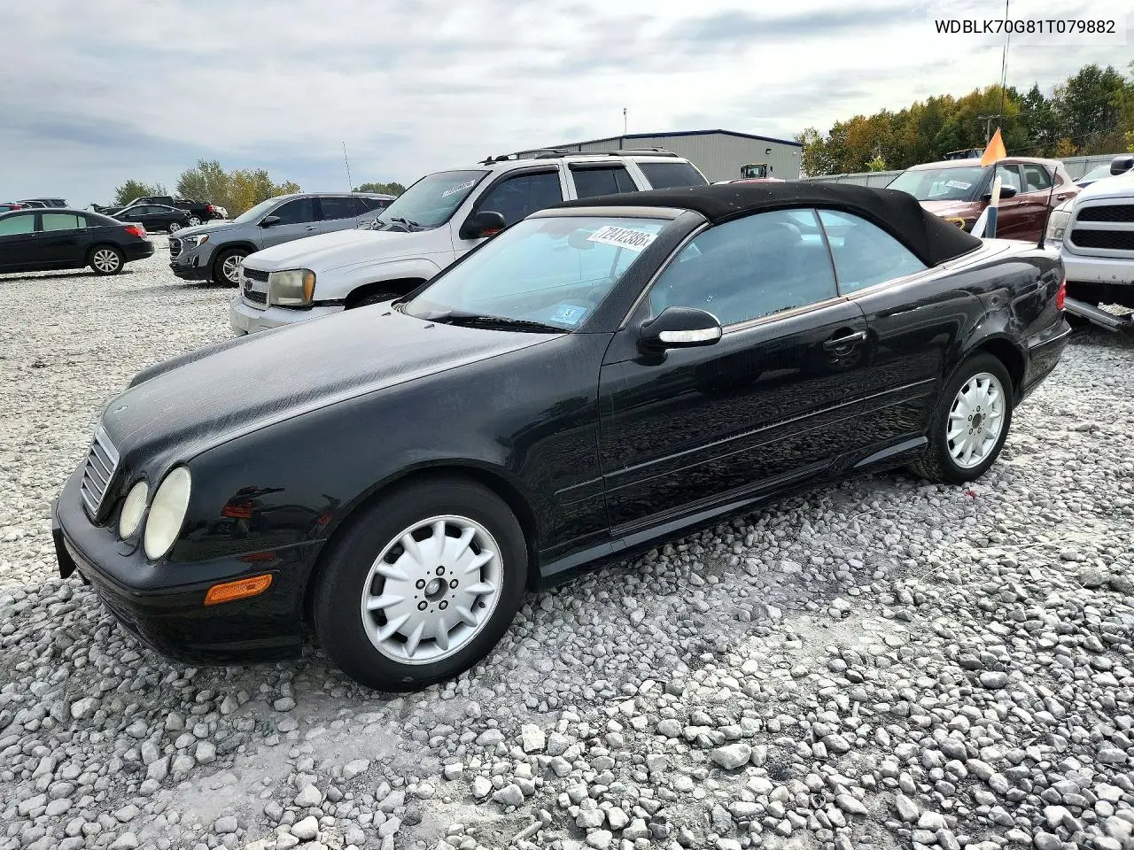 MERCEDES CLK-KLASSE 2001, VIN WDBLK70G81T079882