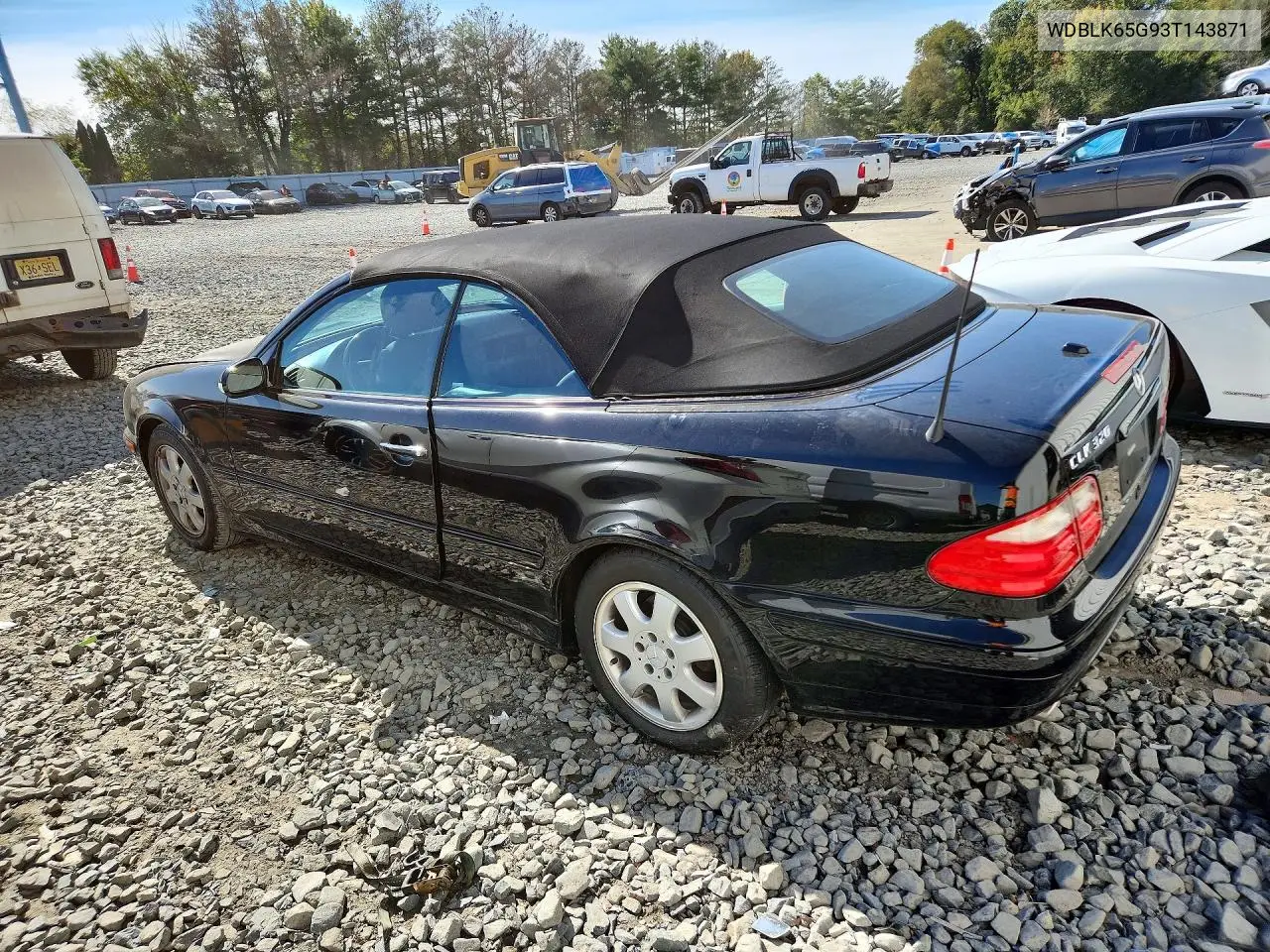 2003 MERCEDES CLK-KLASSE VIN WDBLK65G93T143871 — фото 2