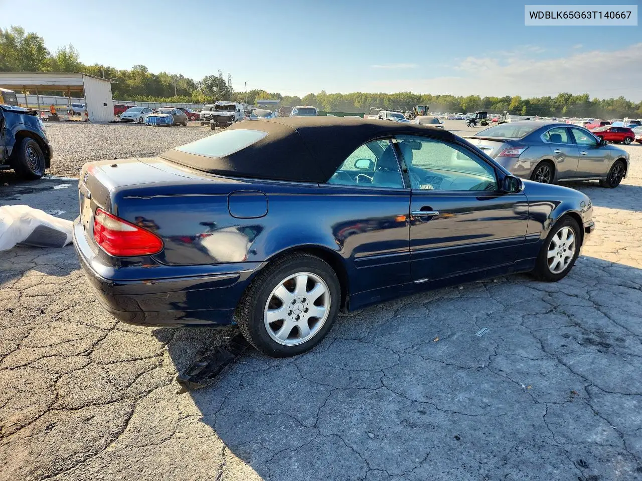 2003 MERCEDES CLK-KLASSE VIN WDBLK65G63T140667 — фото 3
