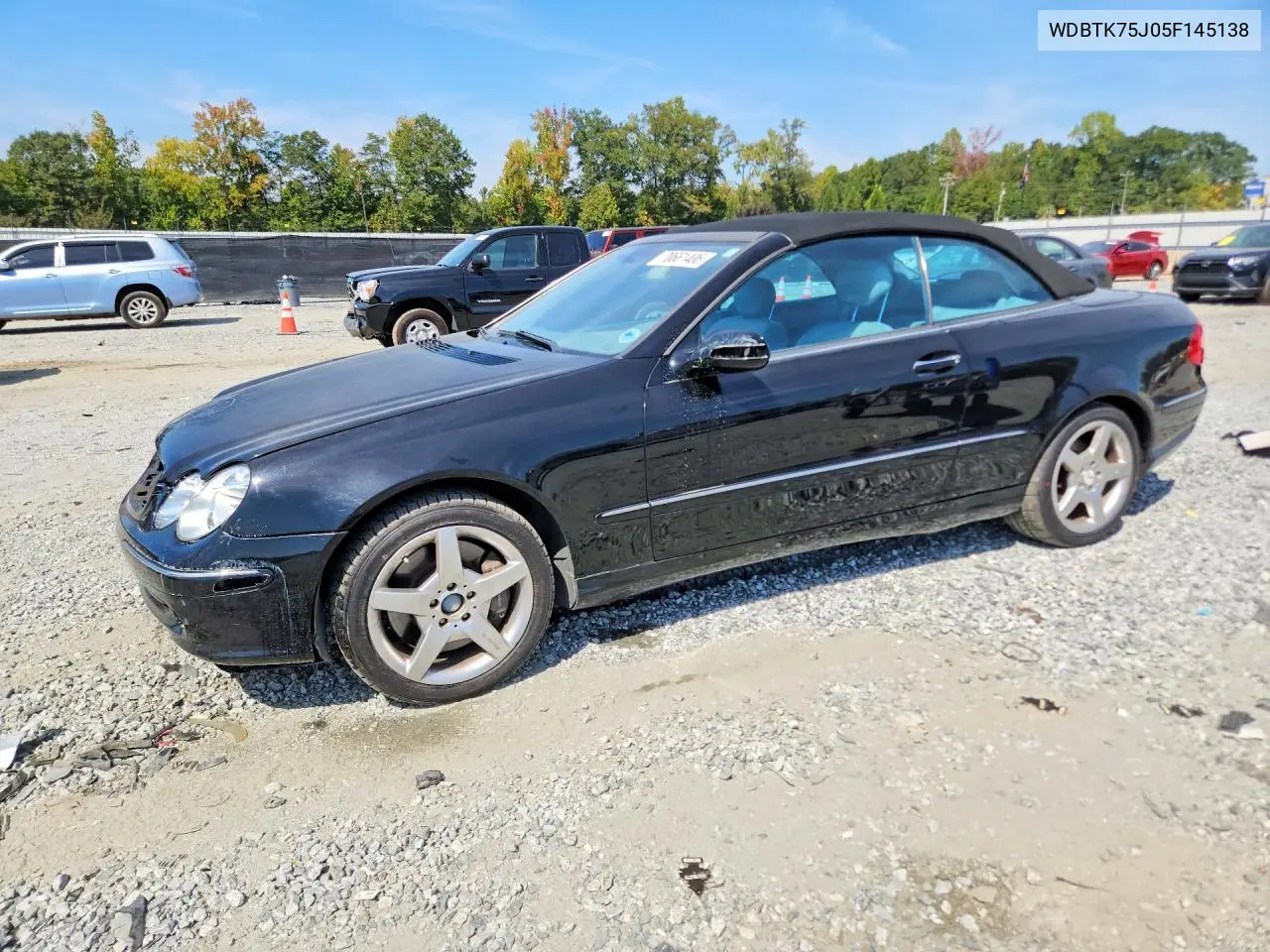 MERCEDES CLK-KLASSE 2005, VIN WDBTK75J05F145138