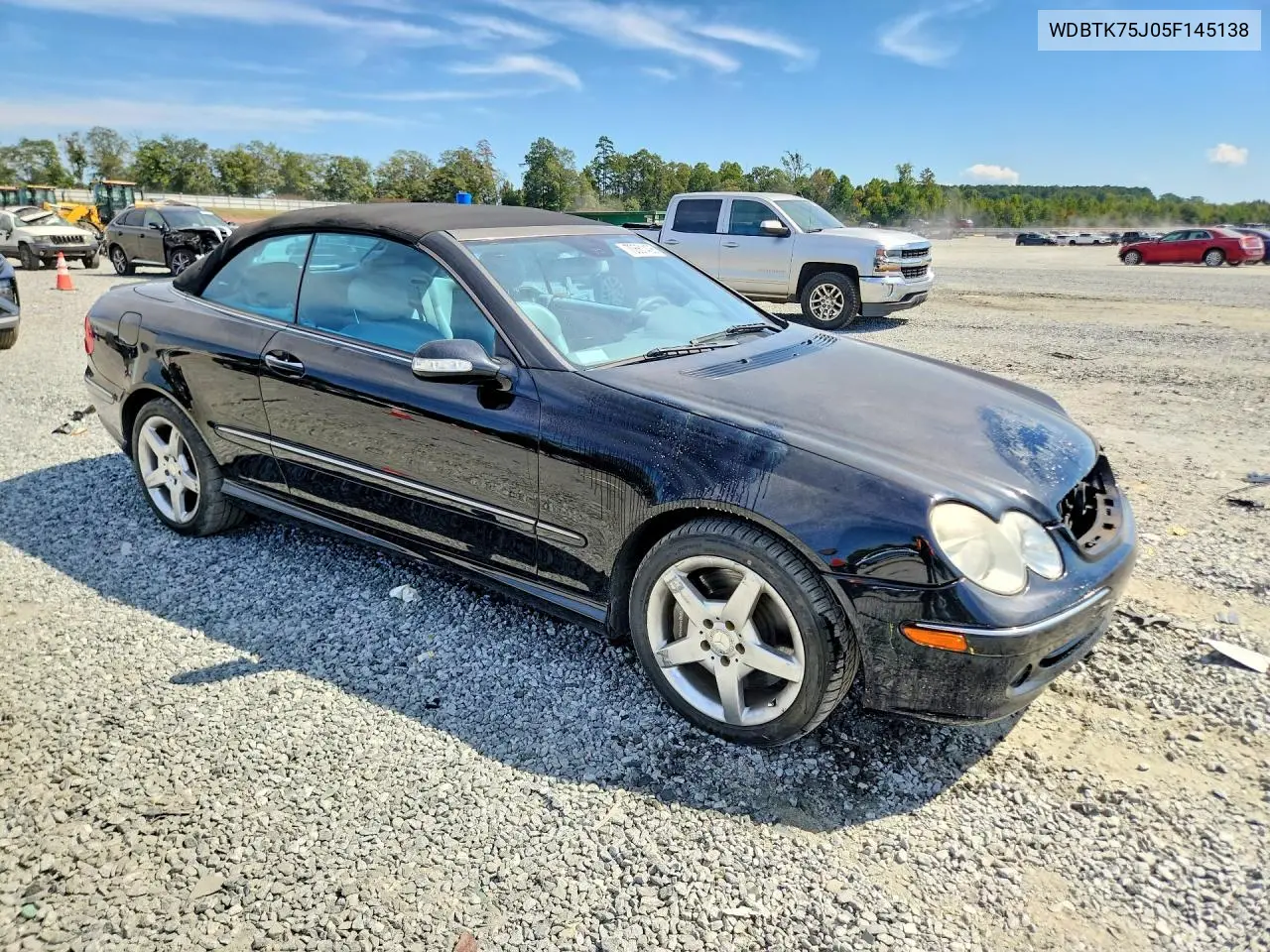 2005 MERCEDES CLK-KLASSE VIN WDBTK75J05F145138 — фото 4