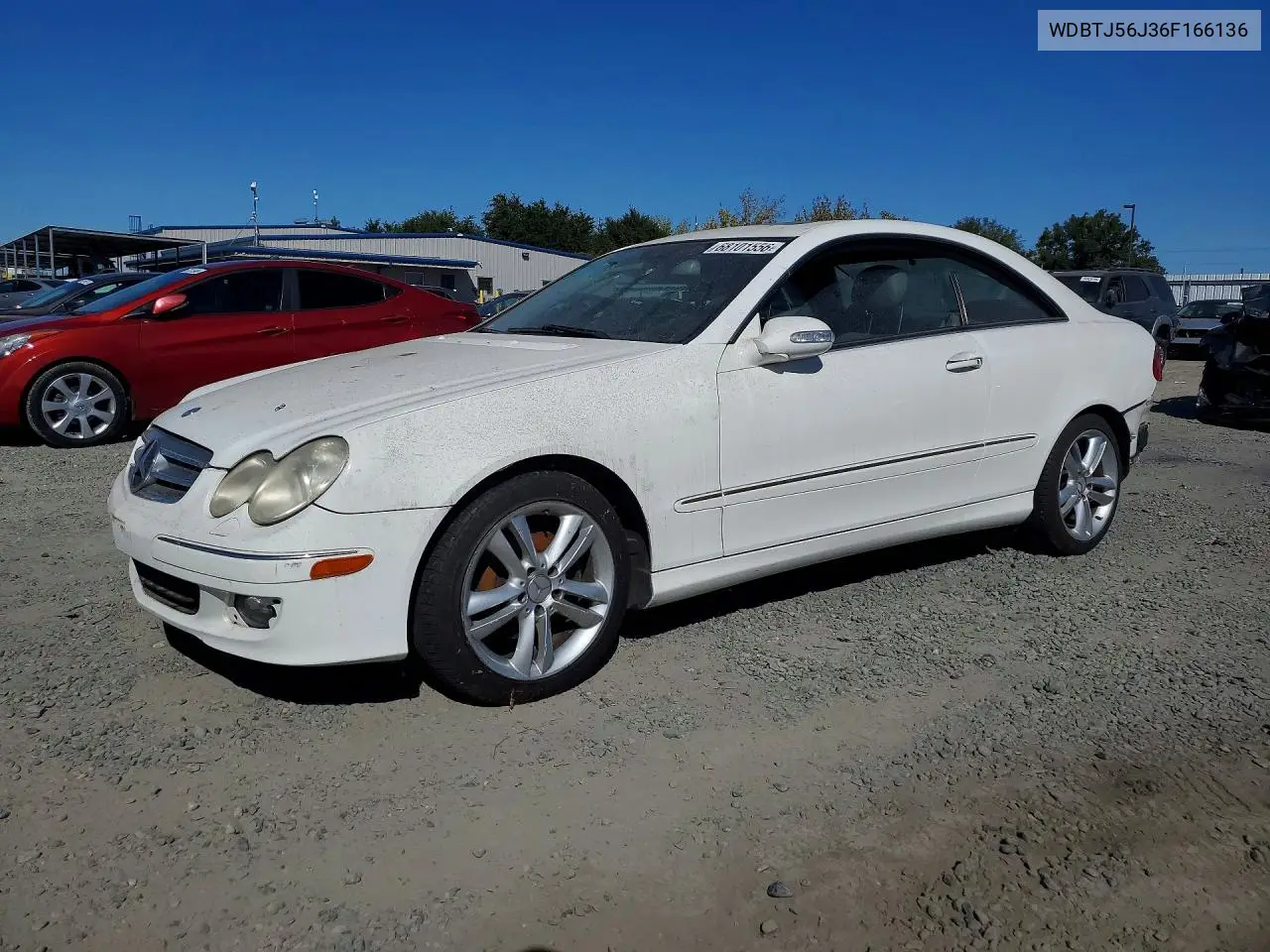 MERCEDES CLK-KLASSE 2006, VIN WDBTJ56J36F166136