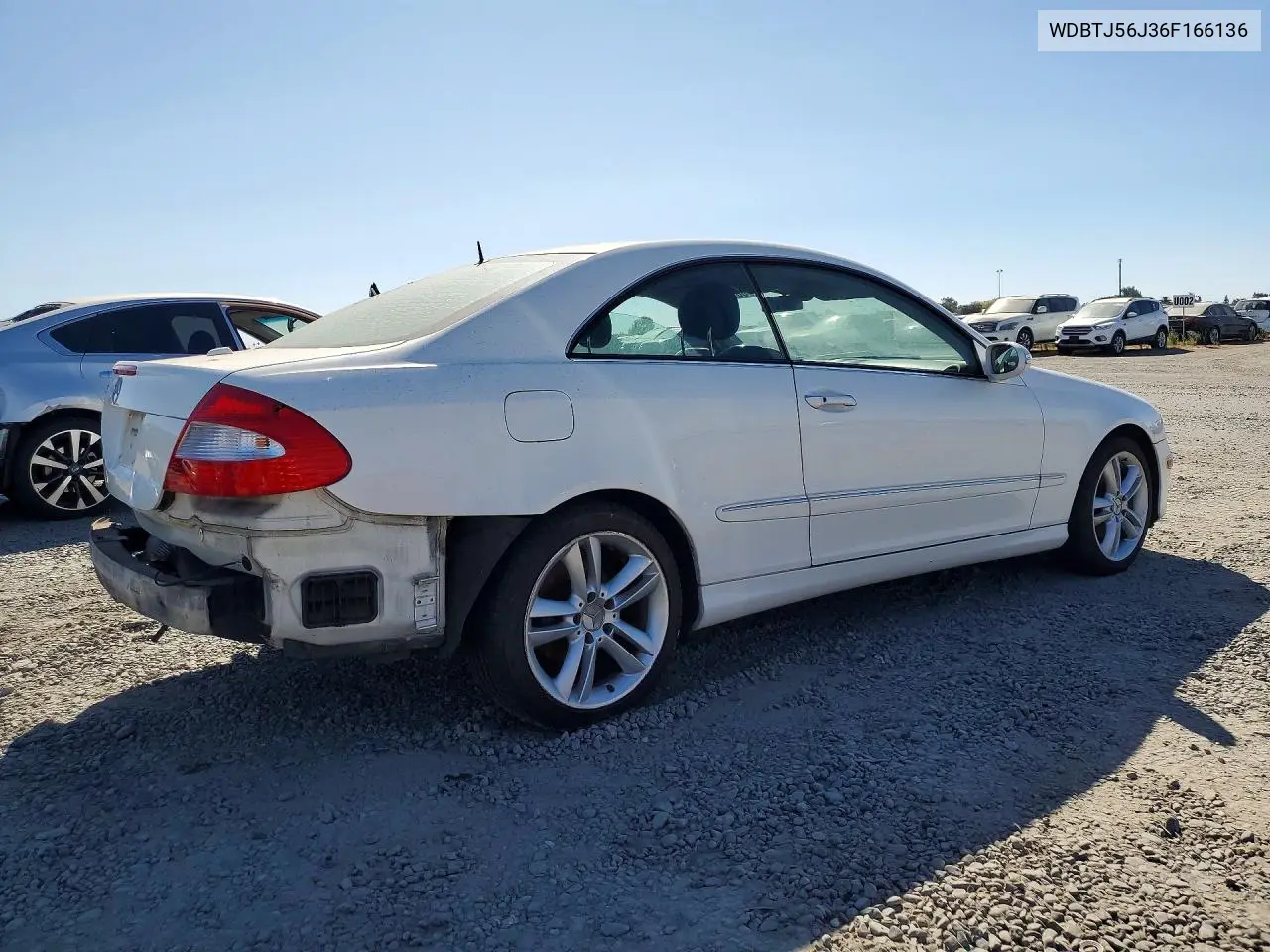2006 MERCEDES CLK-KLASSE VIN WDBTJ56J36F166136 — фото 3