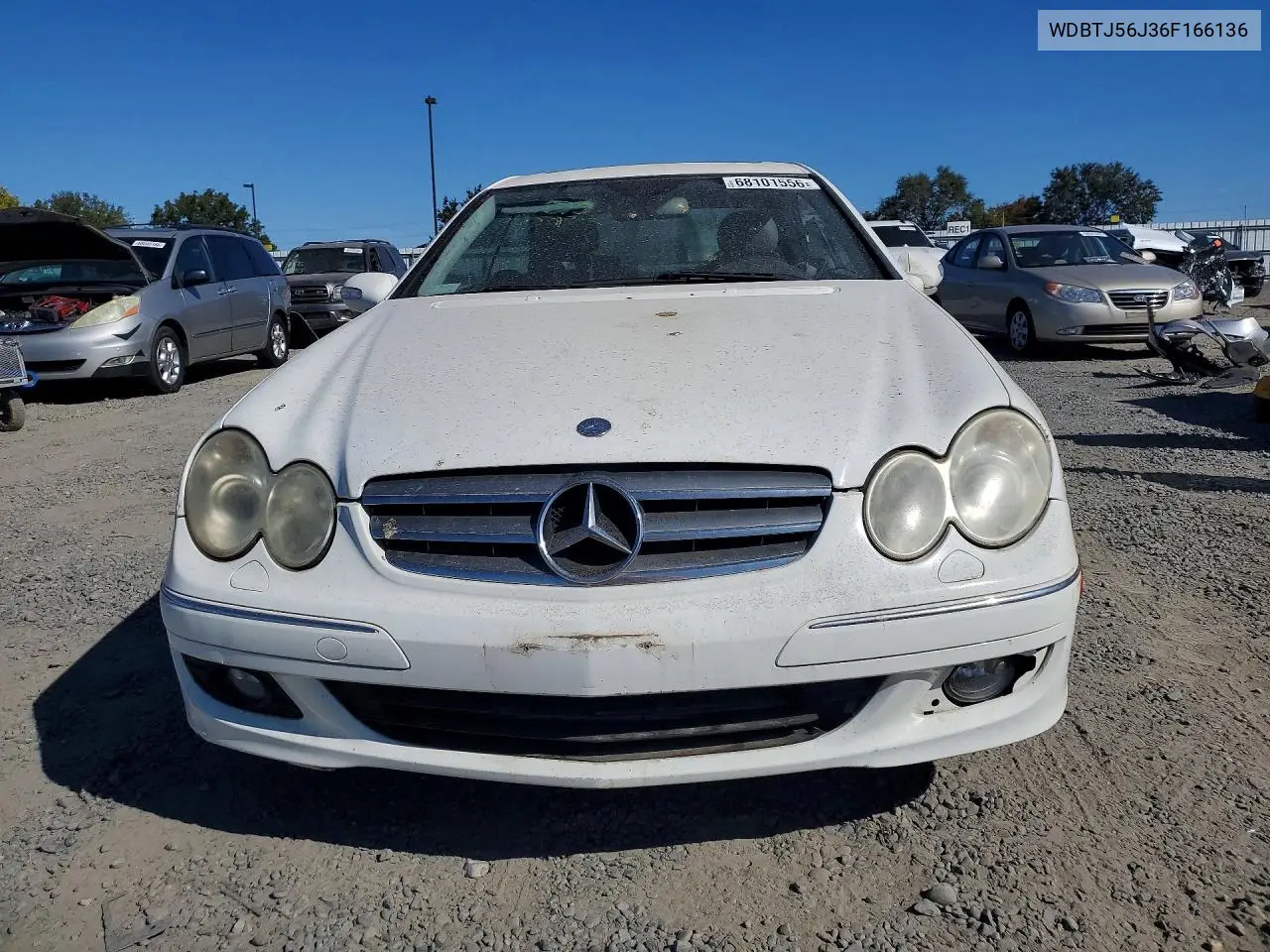 2006 MERCEDES CLK-KLASSE VIN WDBTJ56J36F166136 — фото 5