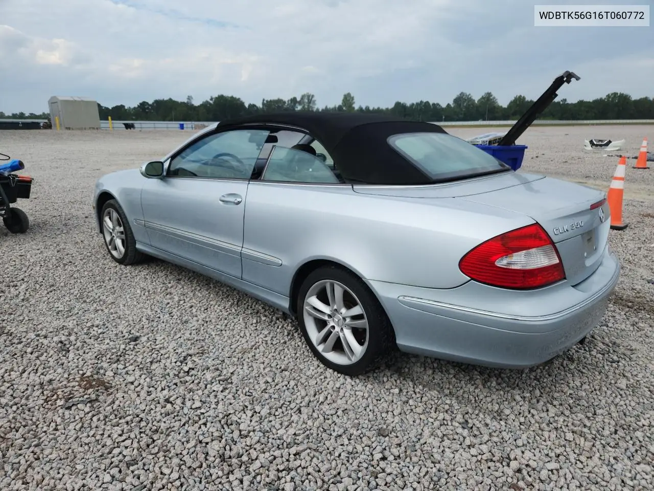 2006 MERCEDES CLK-KLASSE VIN WDBTK56G16T060772 — фото 2