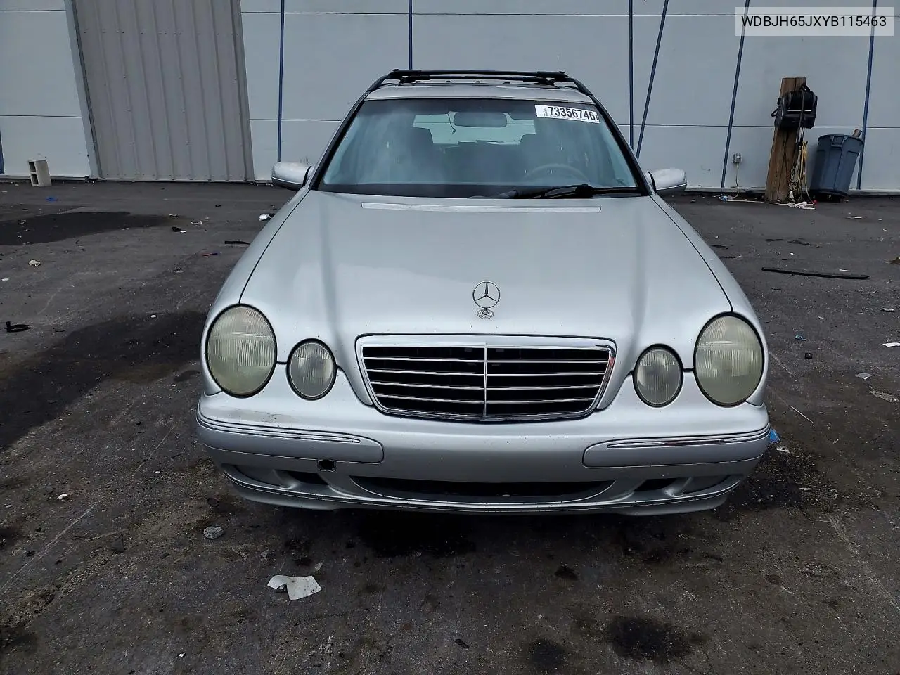 2000 MERCEDES E-KLASSE VIN WDBJH65JXYB115463 — фото 5