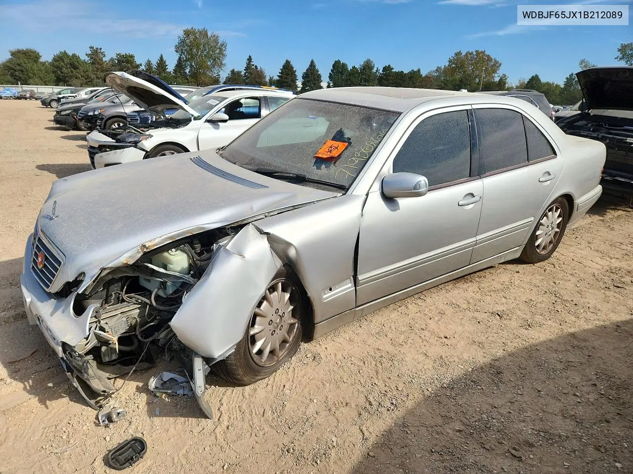MERCEDES E-KLASSE 2001, VIN WDBJF65JX1B212089