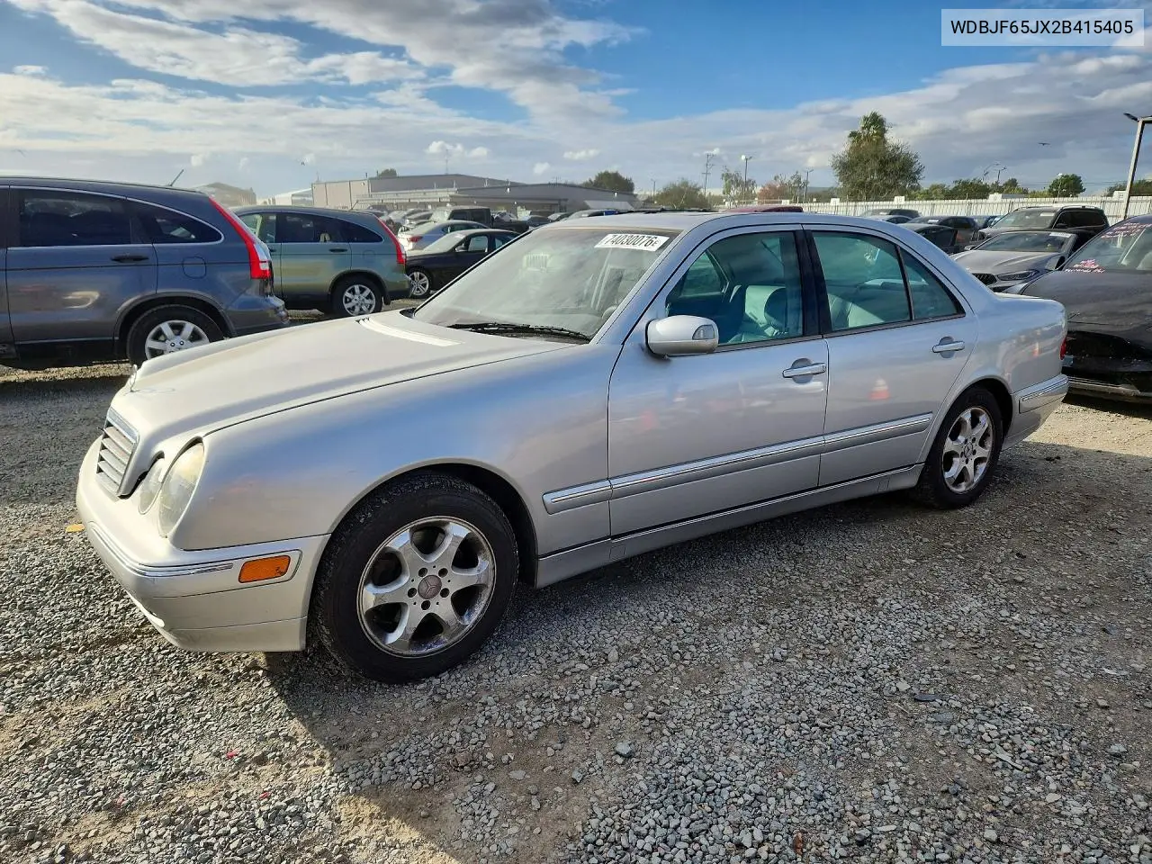 MERCEDES E-KLASSE 2002, VIN WDBJF65JX2B415405