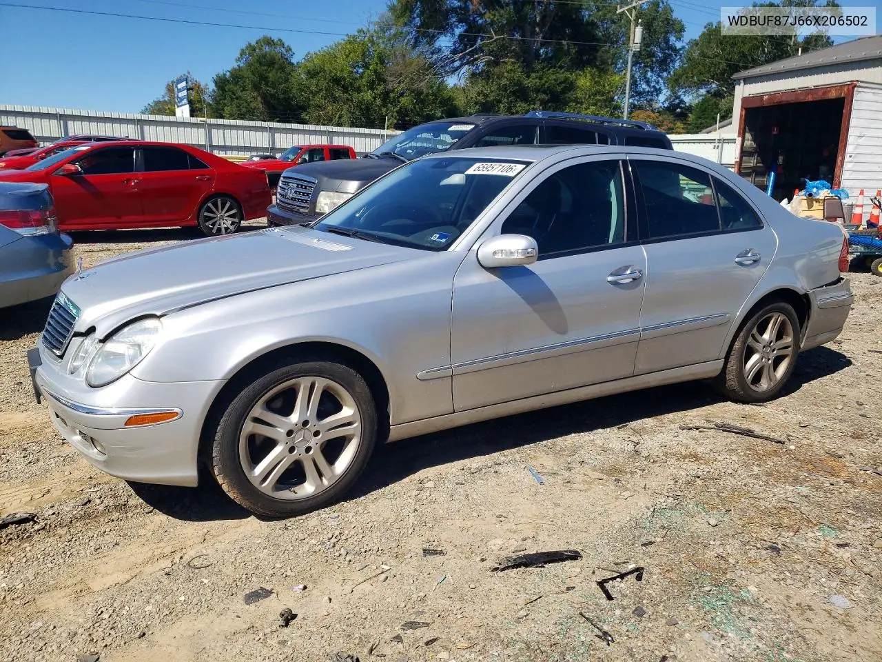 MERCEDES E-KLASSE 2006, VIN WDBUF87J66X206502