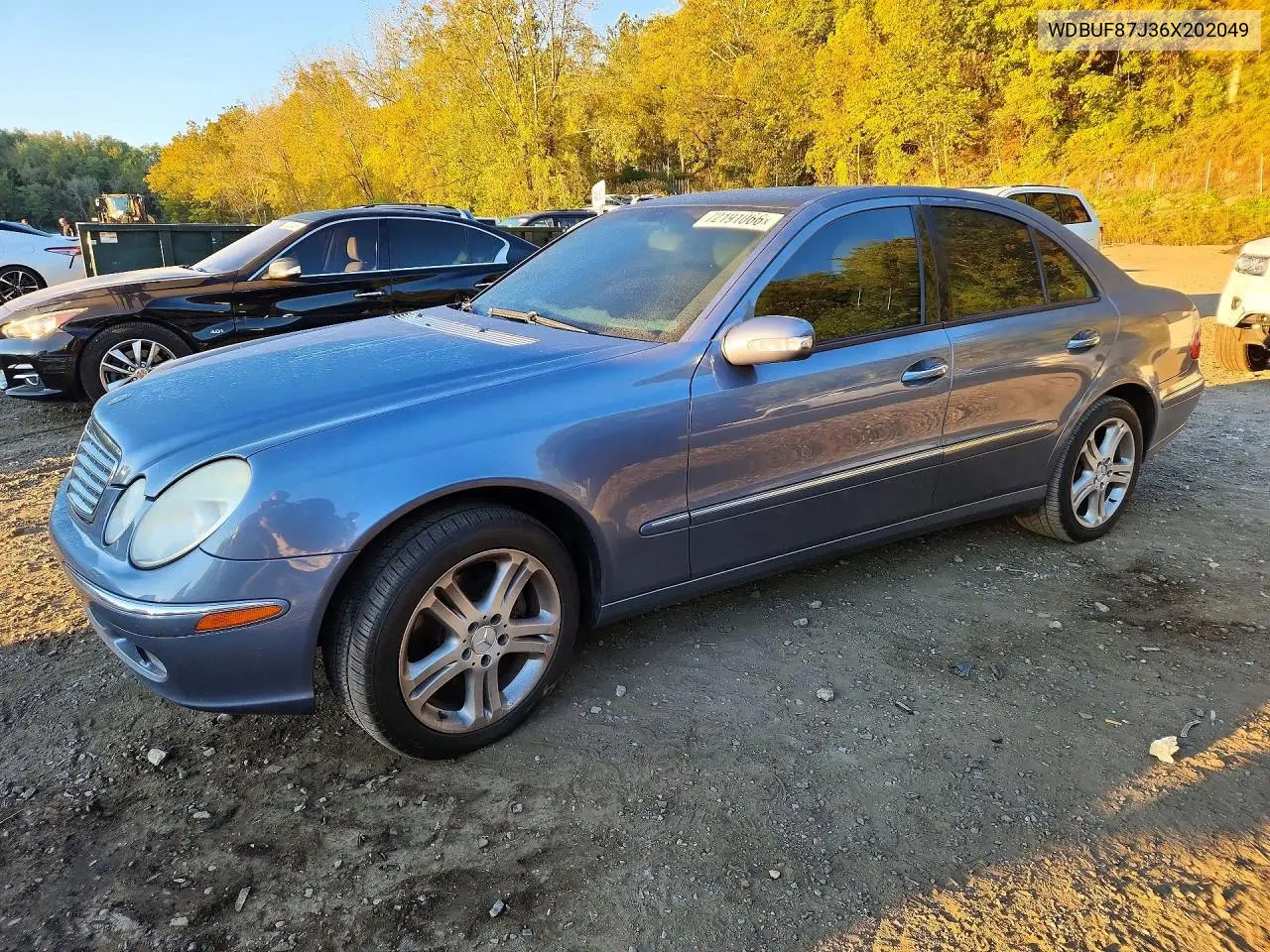 MERCEDES E-KLASSE 2006, VIN WDBUF87J36X202049