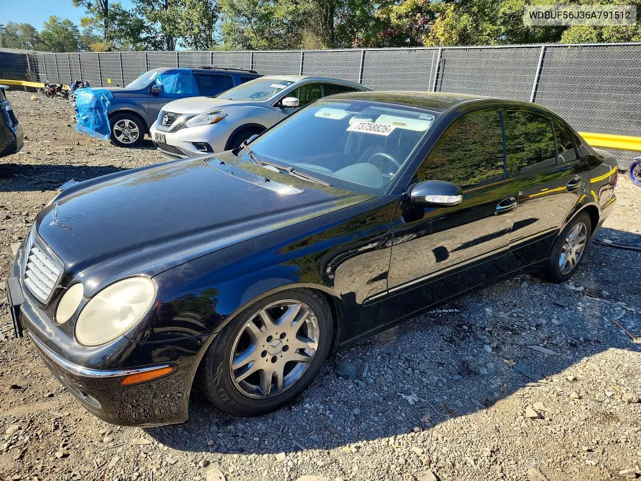 MERCEDES E-KLASSE 2006, VIN WDBUF56J36A791512