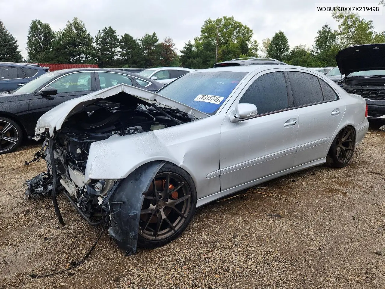 MERCEDES E-KLASSE 2007, VIN WDBUF90XX7X219498